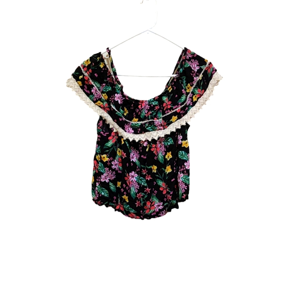 JUNIOR NO BOUNDARIES FLORAL TOP
